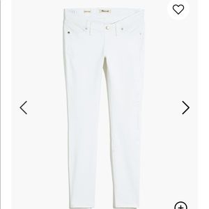 Madewell Maternity White Skinny Jeans